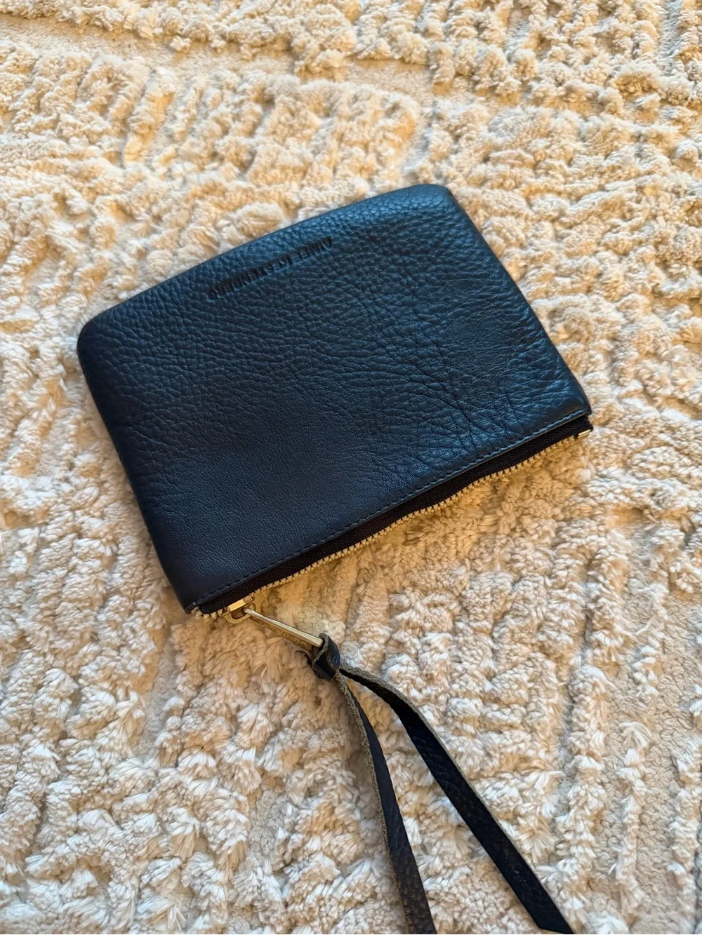 Aimee Kestenberg “Benjamin’s” Black Leather Wristlet Pouch